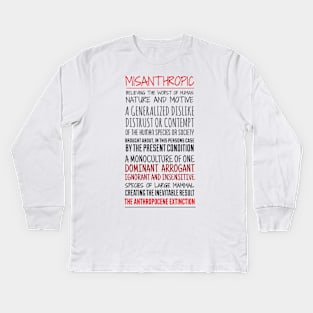 MISANTHROPY/2 Kids Long Sleeve T-Shirt